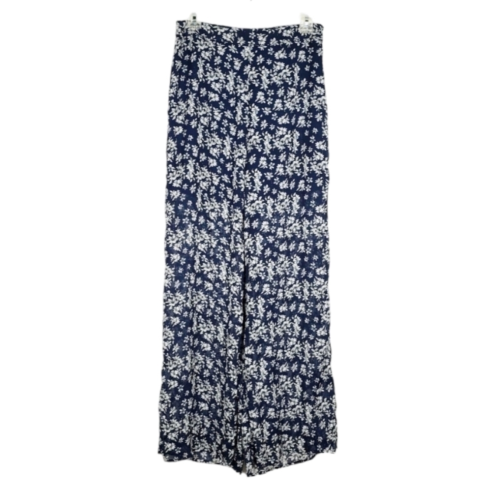 AFTER MARKET boutique wide leg chiffon floral pants NWT summer lightweight